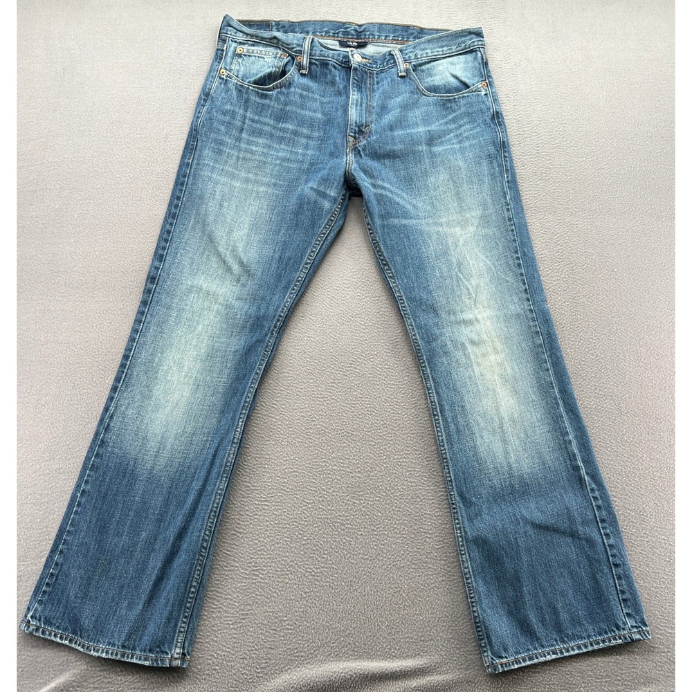 Levis 507 Jeans Slim Bootcut Mens 38x30 Medium Wash Denim Blue